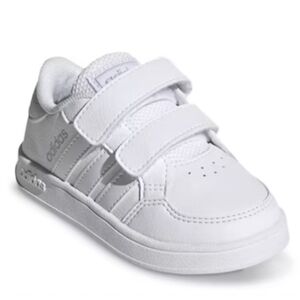 Adidas Toddler Breaknet Sneakers Tennis Shoes, White, Sz 8K
